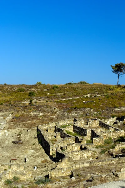 Ancient ruins of Kamiros - Rhodes — Stock Photo, Image