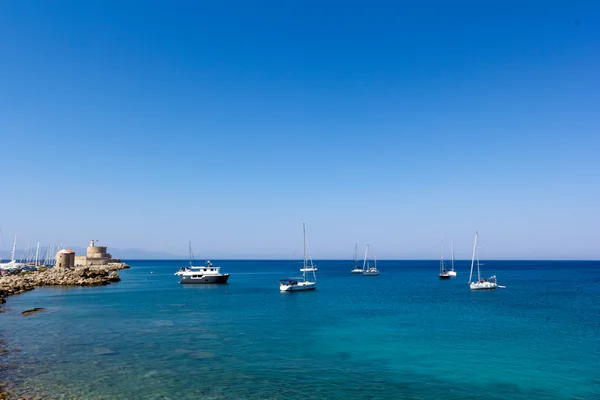 Hamnen i Rhodos — Stockfoto