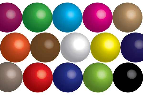 Boules colorées — Image vectorielle