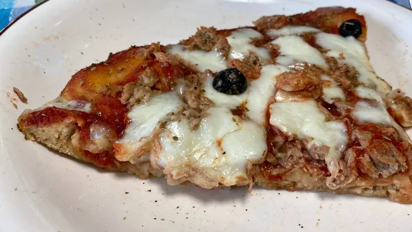 Pizzaplatta Italiensk Mat — Stockfoto