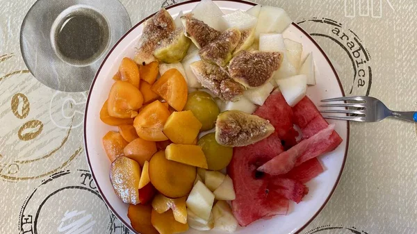 健康的な朝食フルーツと野菜 — ストック写真
