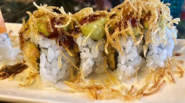 Suşi güzel balık tabağı.