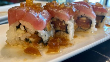 Suşi güzel balık tabağı.