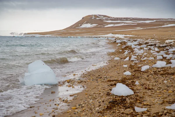 Prachtig Arctisch Landschap Met Sneeuw — Stockfoto