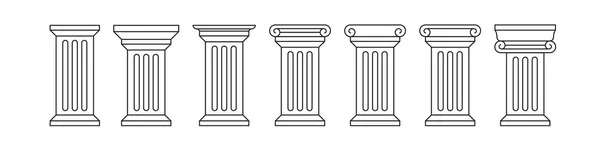 Klasik sütun Icon set