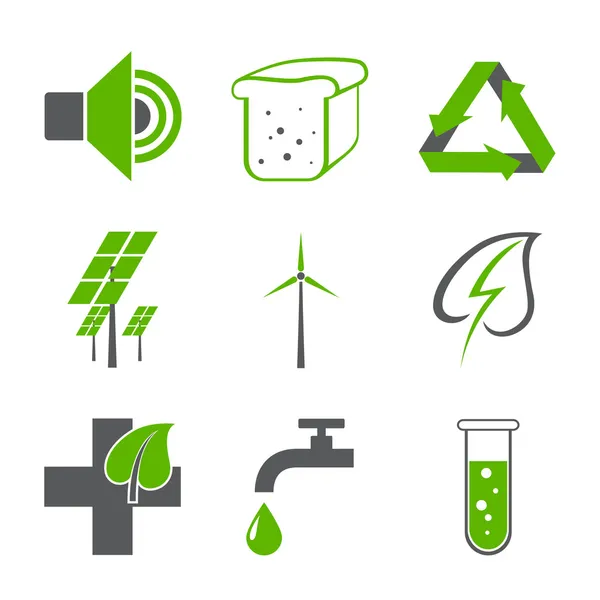 Environmental logos — Stock Vector