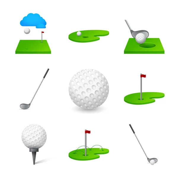 Icona di golf — Vettoriale Stock