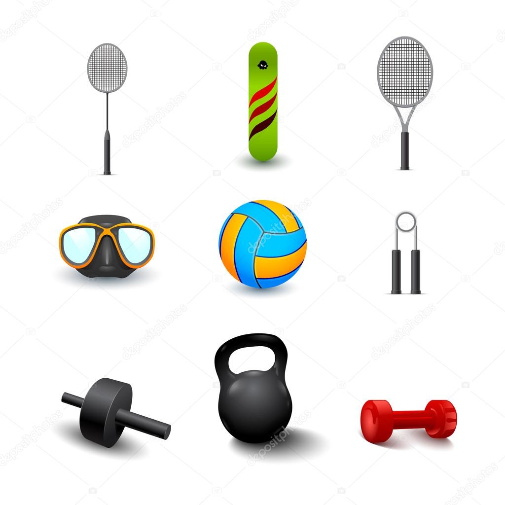 Icon of sports equipment