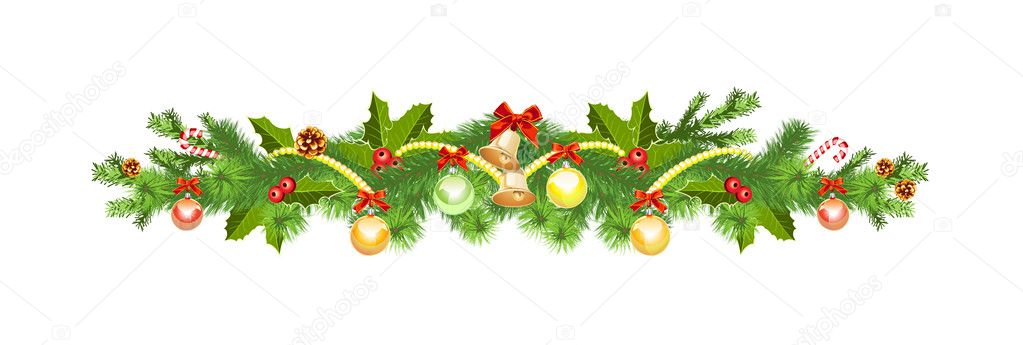 Christmas decoration with spruce tree