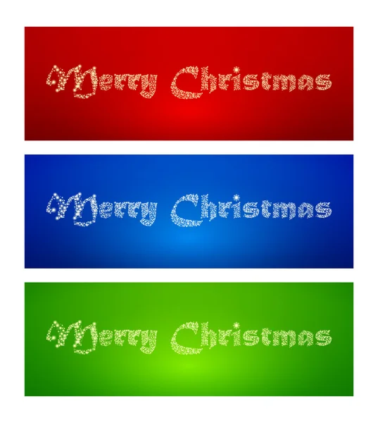 Marry Christmas banners — Stock vektor