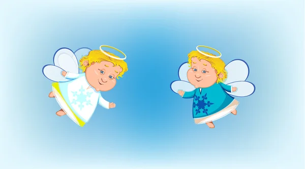 两个小天使 — 图库矢量图片