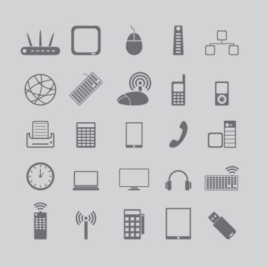 medya ve cep telefonları için simgeler