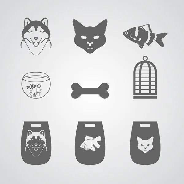 Set Icône pour Pets-shop — Image vectorielle