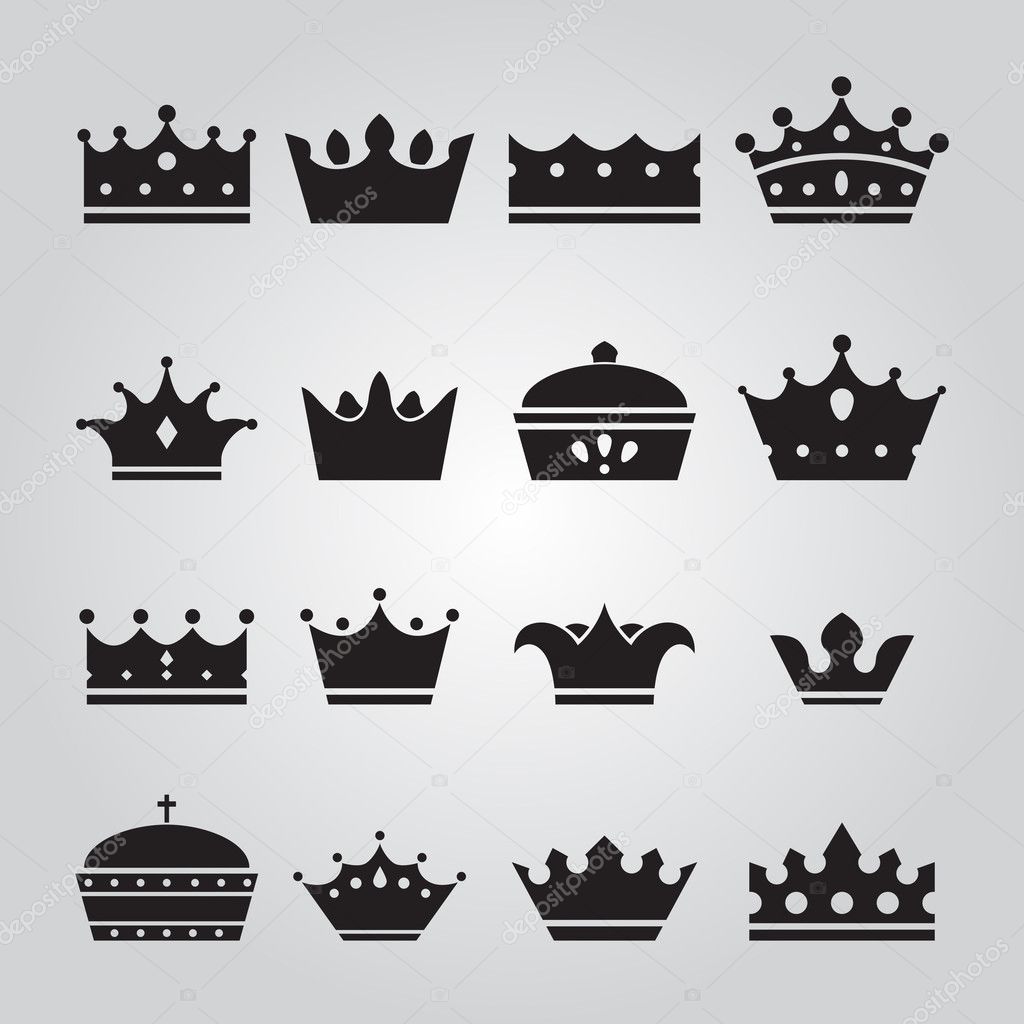 Set of Crowns Icons
