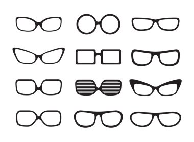 Glasses set clipart
