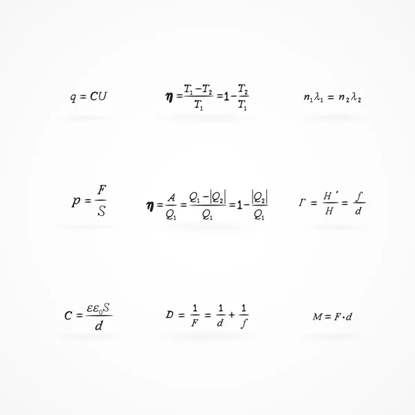 Fundo com equações e fórmulas — Vetor de Stock