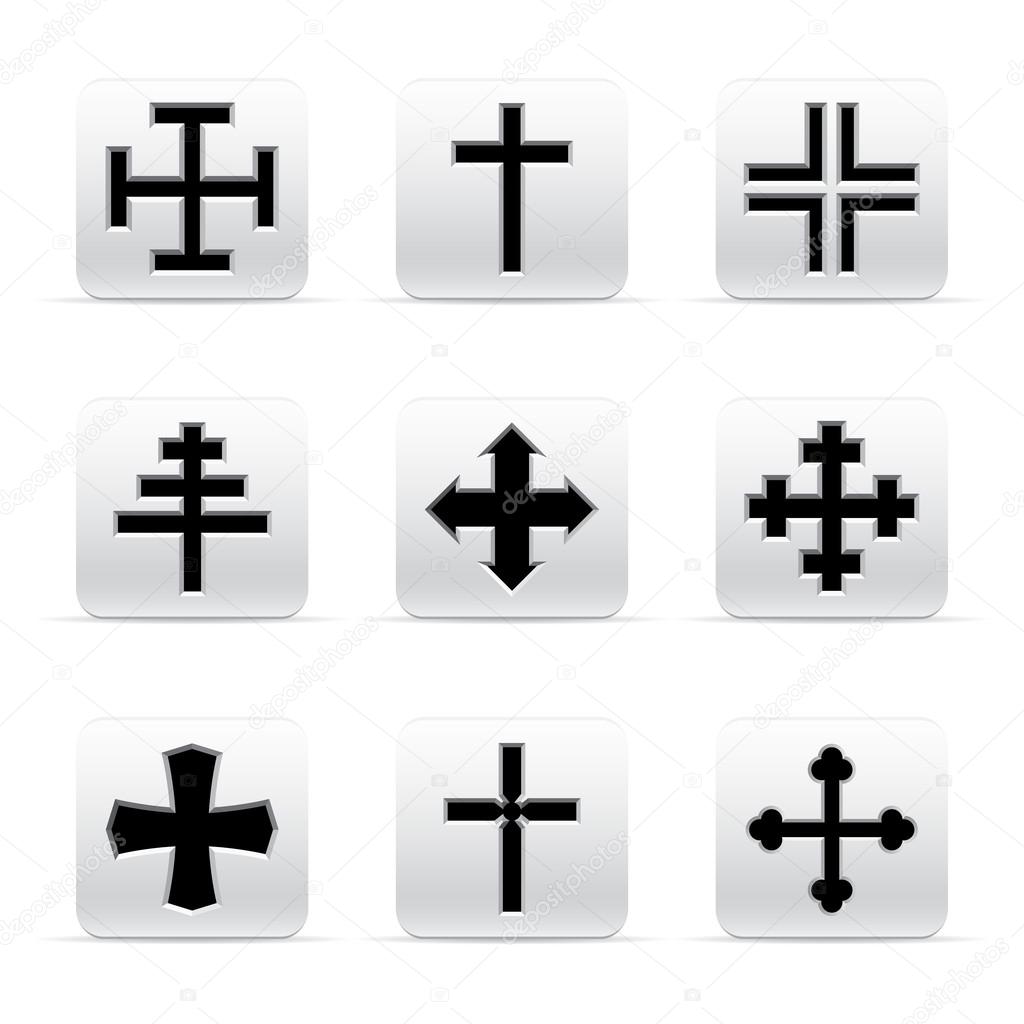 set of different crosses