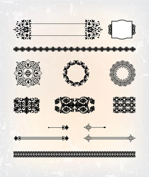 Ensemble de motif antique abstrait — Image vectorielle