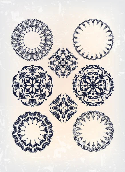 Set of antique arabesque — Stock Vector