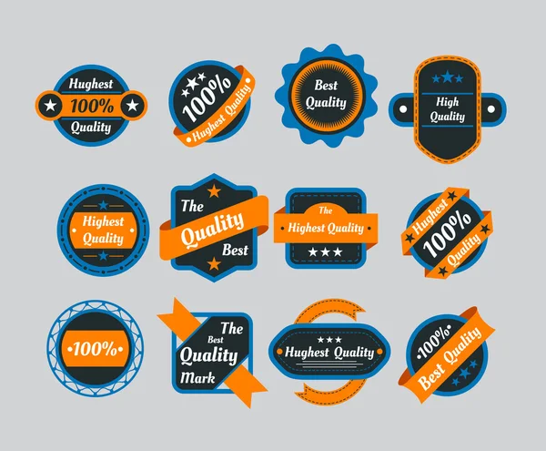 Vintage sarı simgeleri ayarlayın