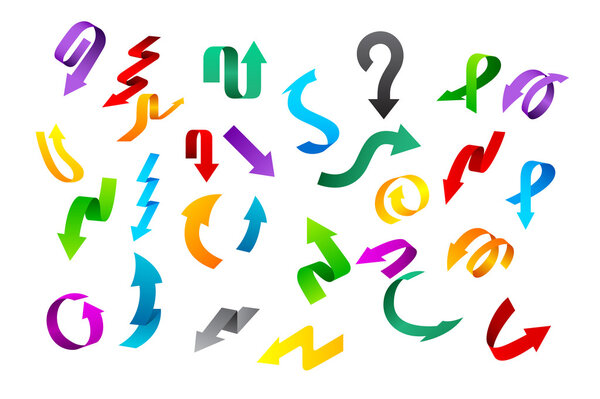 Various colorful arrows