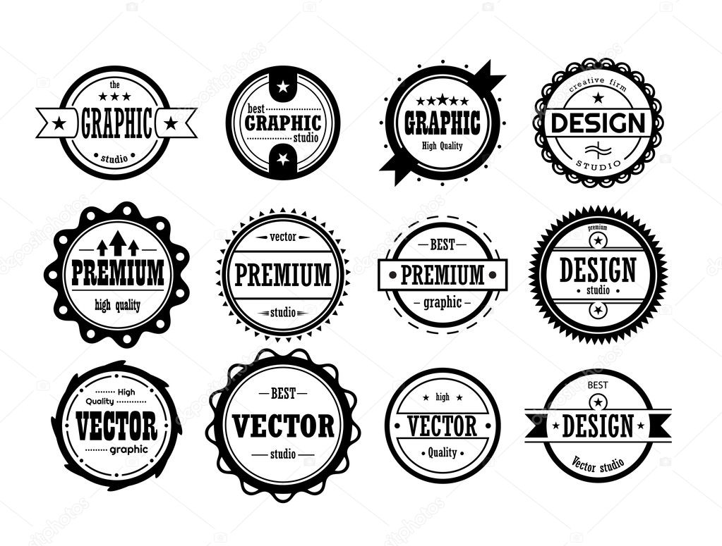 Set of vintage icons — Stock Vector © stockerteam 22690325