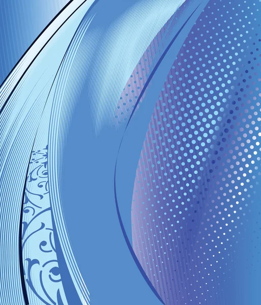 Abstrakte blaue Komposition Hintergrund — Stockvektor
