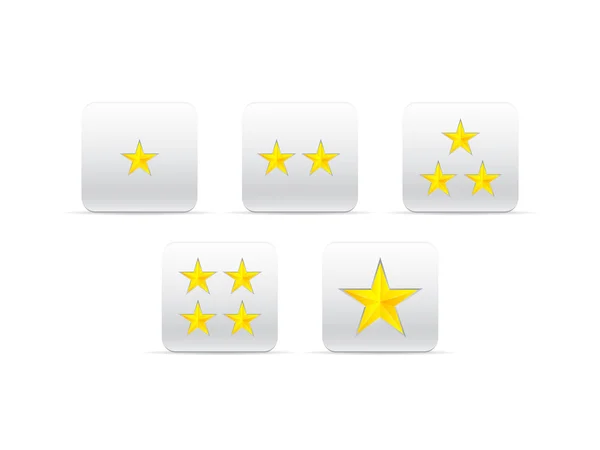 Sterne für das Ranking — Stockvektor