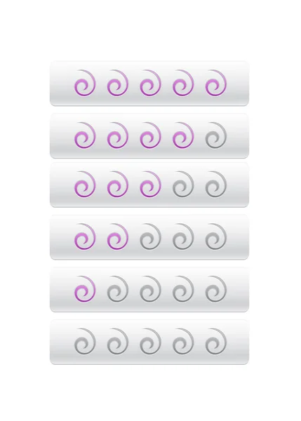 Notation des gyres roses — Image vectorielle