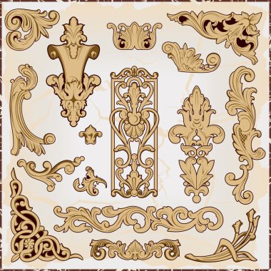rokoko tarzı desen