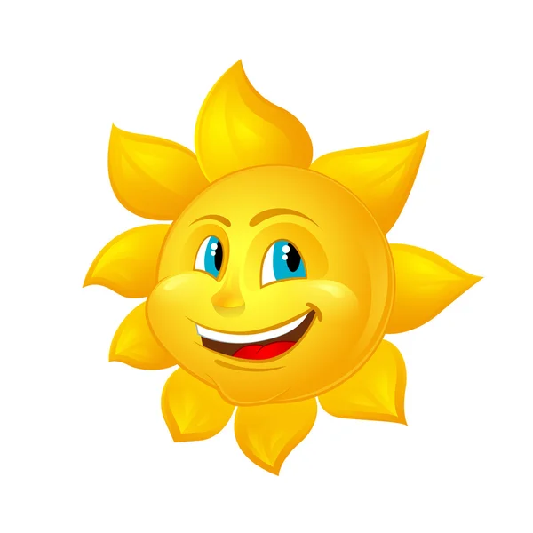 Beautiful cartoon sun — Stock Vector