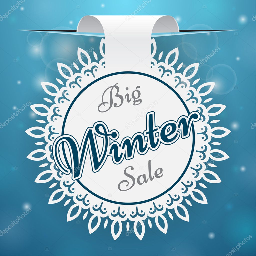 Paper price tag Big Winter Sale