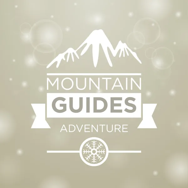 Guide alpine avventura — Vettoriale Stock