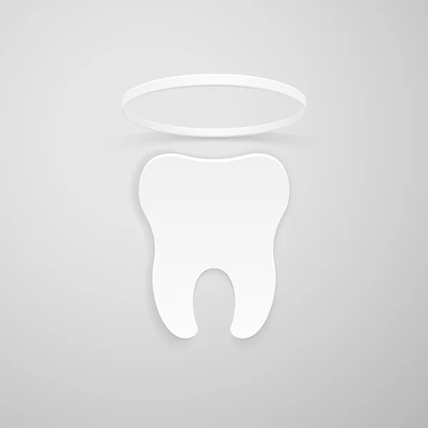Zub s nimbus — Stockový vektor