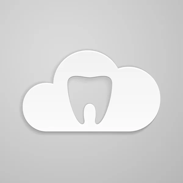 Zahn in konnte — Stockvektor