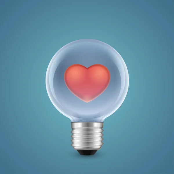 Lampe d'amour — Image vectorielle