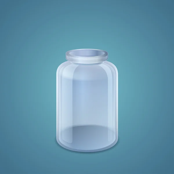 Empty jar — Stock Vector