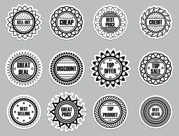 Set sticker for Selling — Stock Vector
