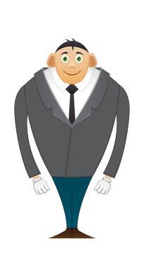 büyük göğüsler ile Office adam