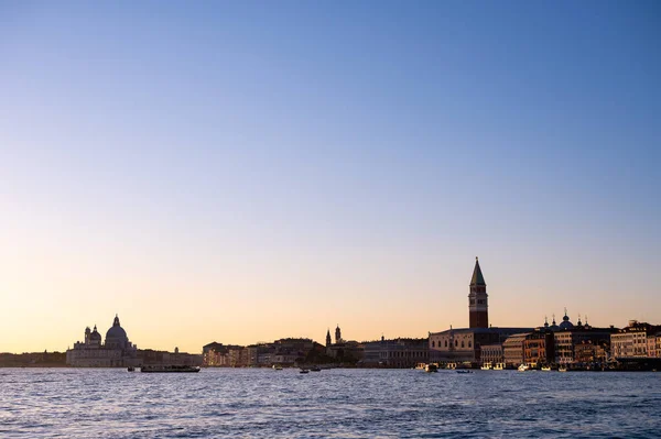 Campanile Palacio Ducal Venecia Italia Una Tarde Soleada Invierno — Foto de Stock