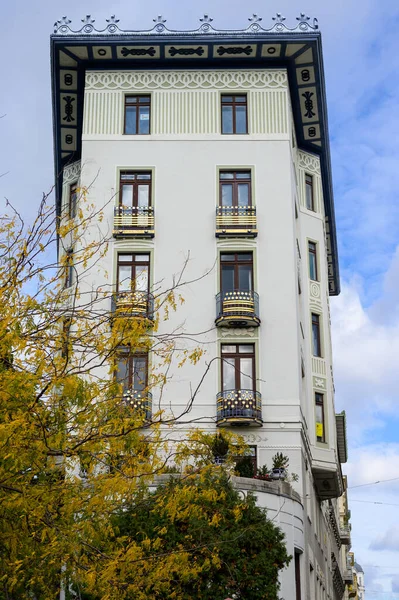 Casa Estilo Art Nouveau Viena Austria Día Soleado Verano — Foto de Stock