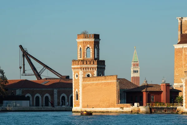 Venecia Italia Octubre 2021 Arsenale Venecia Desde Orilla Del Mar — Foto de Stock