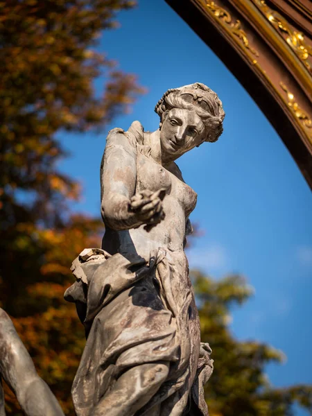 Gamla Fontänen Place Stanislas Nancy Frankrike Solig Dag Sommaren — Stockfoto