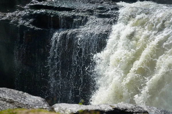 Cascada Parque Nacional Murchinson Falls Uganda Día Soleado Mayo — Foto de Stock