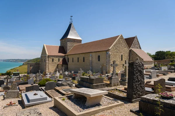 Varengeville Sur Mer Γαλλία Ιουλίου 2022 Εκκλησία Του Αγίου Βαλεντίνου — Φωτογραφία Αρχείου