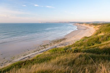 Beach near Cap Gris Nez (France) on a sunny evening in summer