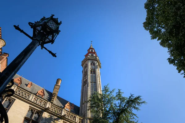 Burghers Lodge Bruges Belgium Sunny Day Summer Blue Sky — Stockfoto