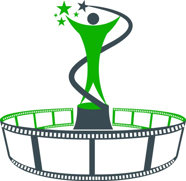 Logo van de prijs van de film — Stockvector