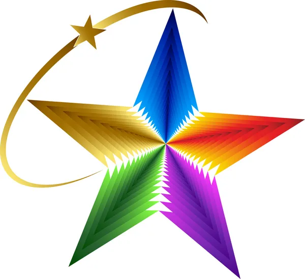 Logo estrella — Archivo Imágenes Vectoriales