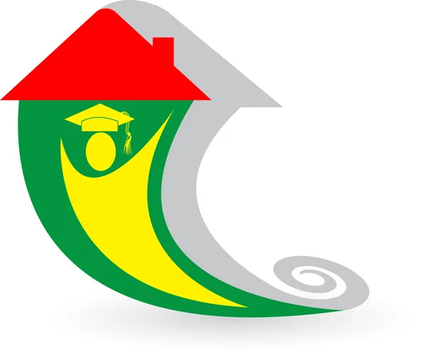 Home education logo — Stock Vector